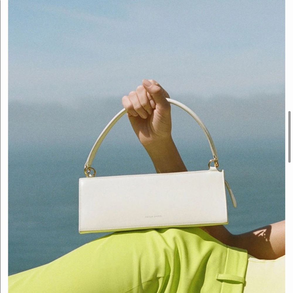 Mansur Gavriel Cream Rectangular Bag